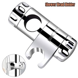 3Pcs 25mm Shower Head Holder Bracket Replacement, Shower Riser Rail 360 Degree Adjustable Shower Bracket Polished Chrome