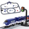 LZDMY Electric Car Racing Track Railway Children (72 Pieces)
