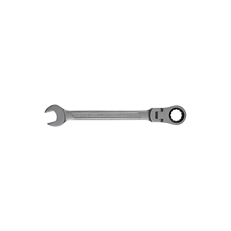 SW-Stahl 03530L-18 Combination Ratchet Spanner 18 mm I Ring Spanner