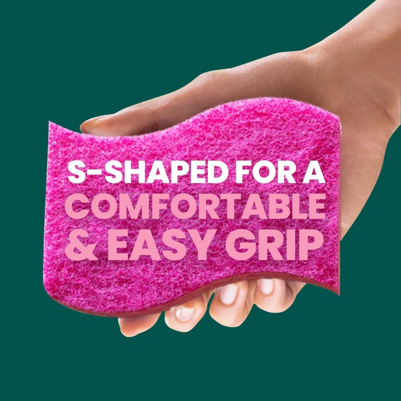 Scotch-Brite Gentle Clean Delicate Scrub Sponges, For Washing Dishes and