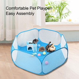 Asixxsix Pet Puppy Dog Playpen, 95 x 40 cm, Small Dog Tent Playground, Portable, Foldable Pet Playpen, Puppy Playpen with Carry Bag for Indoor and Outdoor, Travel