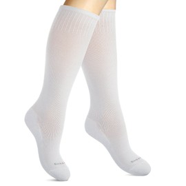 SocksLane Cotton Compression Socks for Women & Men. 15-20 mmHg Support Knee-High