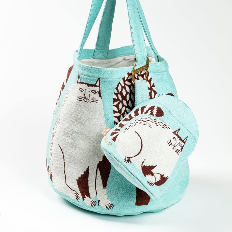 Morita MiW Gusseted Pouch, Cats in the Big Tree in