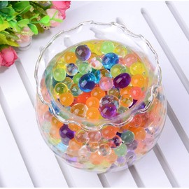 Crève Cell Jelly Balls that Swell in Water, Squishy Balls, 1.5 cm, Pack of Approx. 1000 Balls, Choose from 8 Colors, DIY Gardening, Foliage Plant, Hydroponics, Hydro-culture (Mixed Colors)