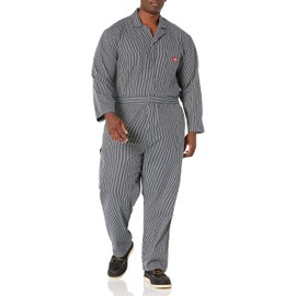 Dickies Mens Hickory Stripe Coveralls, Rinsed Hickory Stripe, Small US