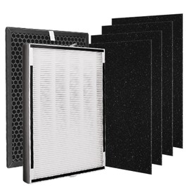 Prestivair Type XP360 Replacement Filter Compatible with Purafide XP360 Air Purifier Large Room Replacement Kit,(1+1+4 Set of 4-Stage Filtration)