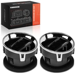 A-Premium 2PCS Dashboard AC Heater Air Duct Vent Louvre Compatible with Ford F-150 F150 2009-2014, Front Driver and Passenger Side, Black