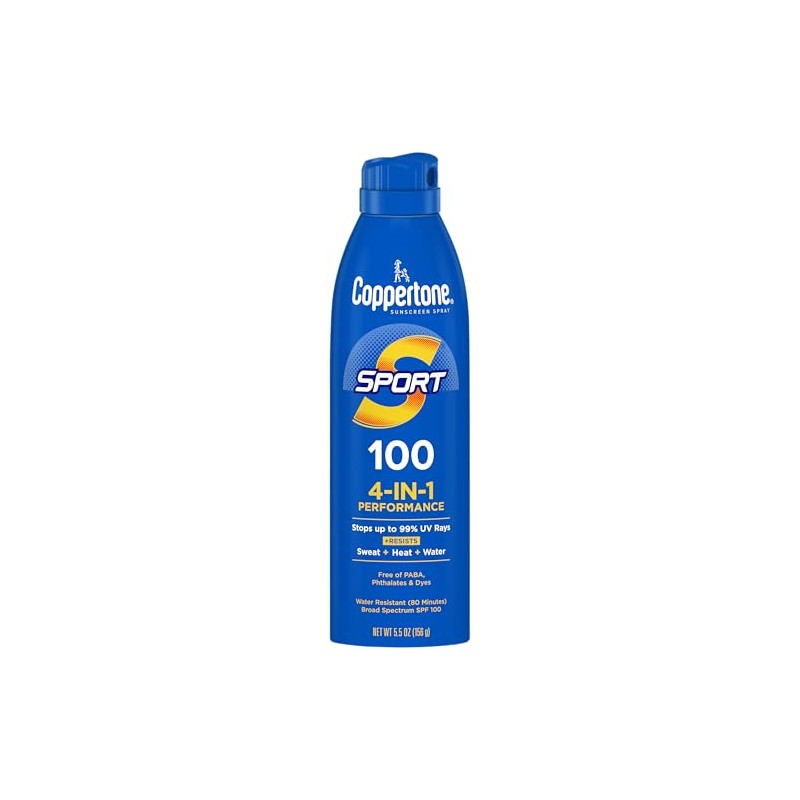 Coppertone SPORT Continuous Sunscreen Spray Broad Spectrum SPF 100 (5.5