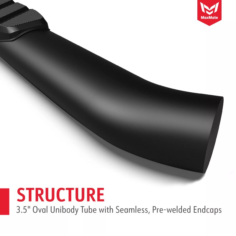 MaxMate 3.5" Oval Nerf Bar Side Steps for 2005-2023 Toyota