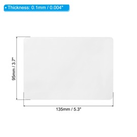 PATIKIL Pack of 100 Thermal Laminate Pockets Transparent Laminate Sheets 4 Mil 5.3 x 3.7 Laminator Bags for Laminator Card Photo Protection DIY