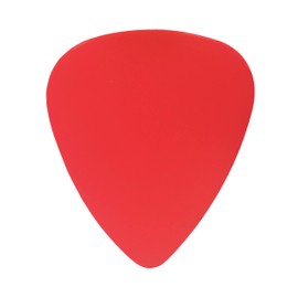 ABS Plastic Red Guitar Or Bass Pick - 0.71 mm Medium Gauge - 351 Shape - 100 Pack
