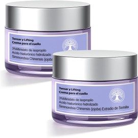 2PCS Crema para Cuello Reafirmante, con Hidrolizado de Acido Hialurónico, Sin Gluten, Vegano, Fórmula Suave, 100% Natural, Crema para Cuello y Hombros Reafirmante para Todo Tipo de Piel