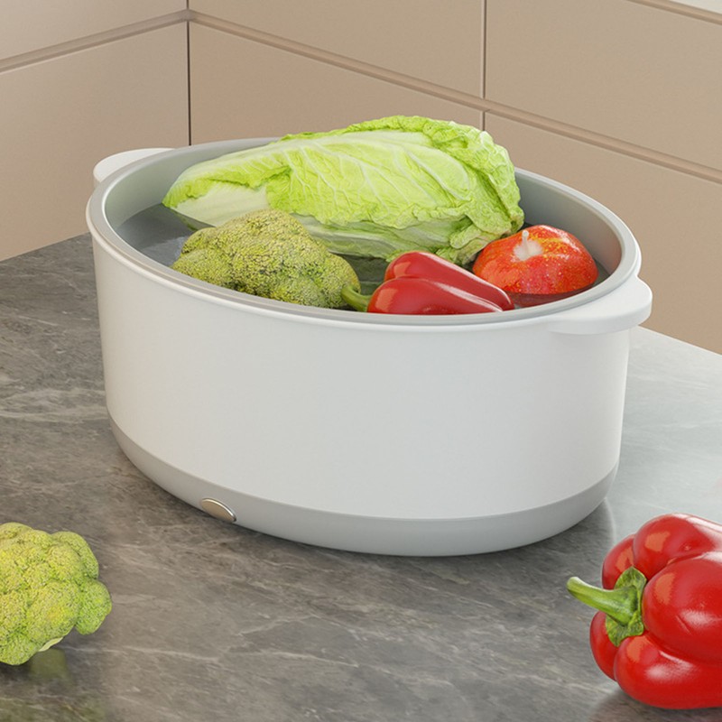 Fruit and Vegetable Washing Machine Double Layer Efficient Time Saving