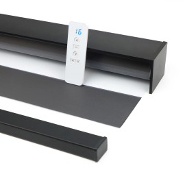 Remote Control Day Night Electric Drive Modern Smart Home Improvement Blackout Motorized Plain Zebra Shades Blinds for Windowcolor: 60% Blackout - White, size: 30"W x 72"L