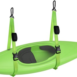 Kayak Wall Hanging Storage Strap Nylon Kayak Hoist Sling for Garage Indoor and Outdoor Kayak & SUP Paddle Board Hangers Comes with Carabiner Fully Adjustable Length & Easy Install