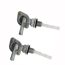 2pcs Fuel Tank Switch Valve Petcock, M10 * 1.25 Generator Fuel Tap Gas Oil Tank Tap for Pit Bike Quad Bike