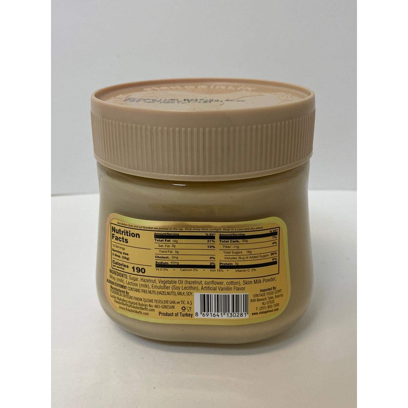 Fiskobirlik Nuga Hazelnut Spread with Milk 350 gr Made in