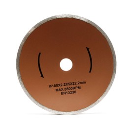 Wiltec Replacement Cutting Disc Diameter 180 mm for Electric Tile Cutters, Replacement Part Cutting Blade for Wet Cutter