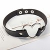 Alisitina Choker Necklace for Women,0.7" Width Soft Love Heart Adjustable