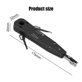 Punch Down Tool, Ethernet Punchdowns Tool, Professional Ethernet Punchdown Tool for RJ45 Socket Cat5/Cat6/Ca7 & Telephone Cable Impact Terminal Insertion Tools with Wire Stripper Combo