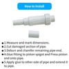 LESSO 3/4 inch PVC Pipe Repair Kit,PVC Repair Coupling for