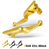 NICECNC Gold Hand Levers Brake Clutch Rod Compatible with Harley