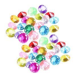 Pack of 60 Diamonds for Children, Dimonds, Gemstones Decoration for Treasure Hunt, Gemstones Decoration with 60 Coloured Diamonds, Diamonds Crafts & Aquarium, Includes Muggle Stones Games & Wedding