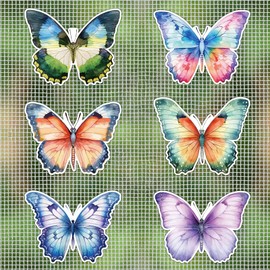 MWOOT 12 Pieces Schmetterling Magnet für Fliegengitter Crashing Tip, Refrigerator Magnet, Screen Door Magnets Kühlschrank Aufkleber Magnetic Deko, Fliegengitter Reparatur Geschenk für Women Mutter