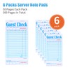 ZPARIK 6 Pack Guest Checks Books for Servers Server Note