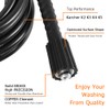 High Pressure Washer Hose Replacement Water Cleaning Kit Threaded Hose