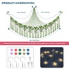 82.7x59x59 Inch Jumbo Stuffed Animal Storage Hammock Corner, Green Macrame