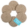 OrganiHaus Set of 6 Brown Cute Coasters for Drinks |