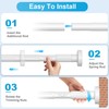 QINGYUN Extra Long No-Drill Tension Curtain Rod 40-166 Inches (4-14Ft),