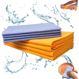 Miracle Shammy Cloth, Super Absorbent Cleaning Cloth Multi-Purpose Non-Woven Cleaning Towels for Home Kitchen Bathroom Car Pet Stains(8 Pack)