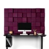 3D Cubes Acoustic Wall Panel (Plum) by Uplift Desk