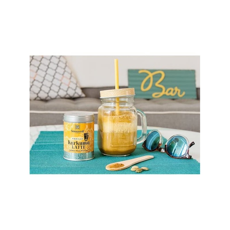 SONNENTOR Organic Turmeric Latte Vanilla Golden Milk (Tin) 60g (PACK