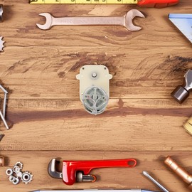 SAFIGLE Box Oscillating Counter Motor Component of the Watch Winder Motor Small Functional Motors Automatic Watch Micro Gear Motor Watch Winder Motor for Automatic Chain Beige, beige