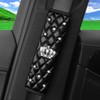 Mandark Bling Car Seatbelt Cover, 2PCS Rhinestones Crown Vehicle Seat
