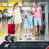 Zoofen Luggage Wheels Replacement with Brake 2pcs Wear-Resistant Suitcase Spinner