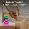 RGB Night Light Alarm Clock, Digital Alarm Clock with Hourglass