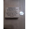 Inkadinkado FRIENDS SAYING PHRASE INKADINKADO RUBBER STAMP WOOD MTD 96657