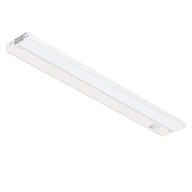 GETINLIGHT 24-inch 3 Color Levels LED Under Cabinet Lighting, Hardwired or Plugged-in, Selectable White 2700K/3000K/4000K, Dimmable, White Finished, IN-0210-3