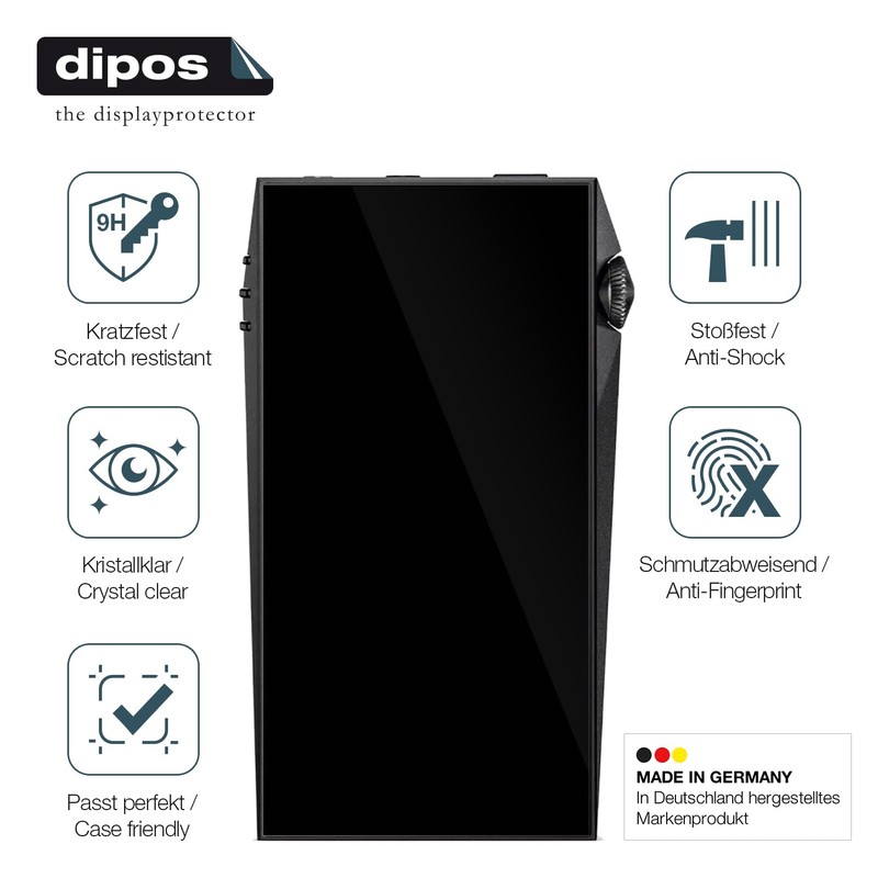 dipos I 2x Screen Protectors 9H Clear Compatible with Astell
