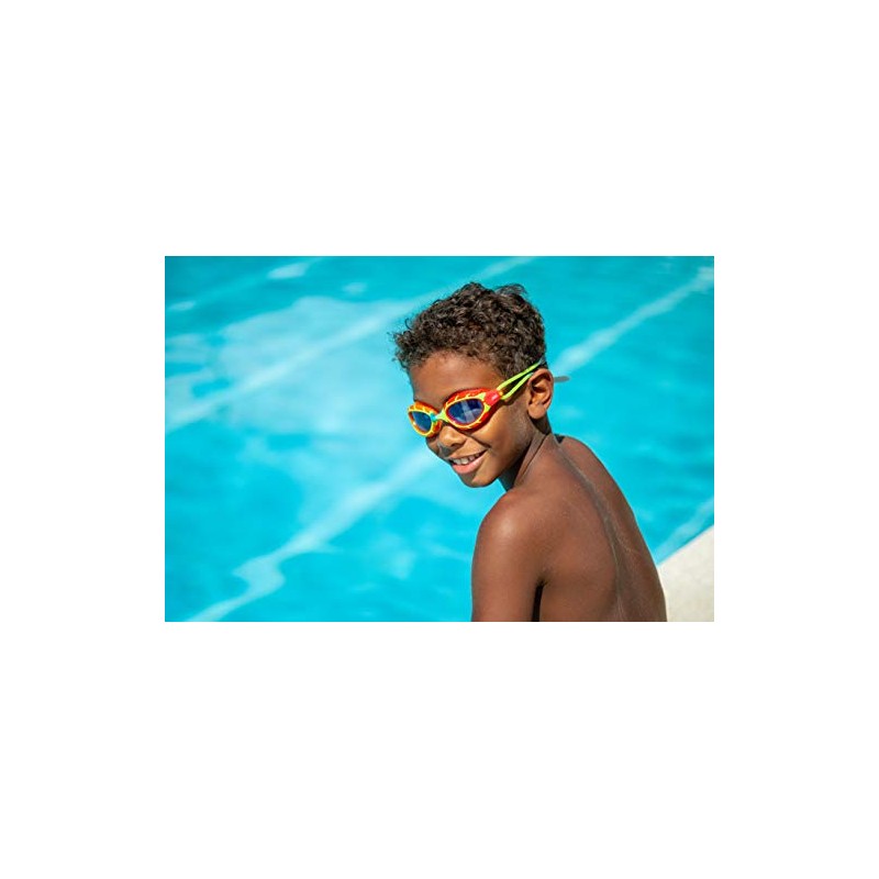Zoggs Unisex Youth Predator Junior Swimming Goggles, Orange & Red/Grey