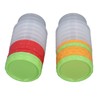 12 Sets 1 Cup Containers 8oz Stackable Reusable Round Plastic