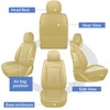 crossmiles Car Leather Seat Cover，Protector Seat Waterproof Automotive Seat Covers
