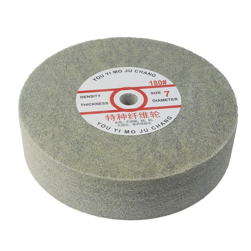 JUNLIXN 8" x 2" Nylon Fiber Buffing Wheel, Extra Thick