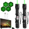 [2 Packs] Rechargeable Green Beam Light Flashlight Long Distance Range