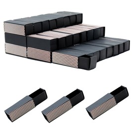 TAOZIMA 60PCS No Match Black decor match boxes Match Boxes Bulk DIY Blank Containers & Holder for Wedding, Bridal Shower, Baby Party (60)