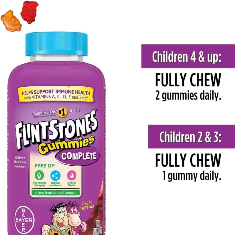 Vitaminas Picapiedras Niños Flintstones 180 Gomitas